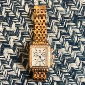 100% Authentic Michele Deco Rose Gold Watch!